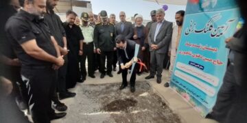 آغاز عملیات ساخت دبستان خیرساز در روستای دهنوی خلیلآباد