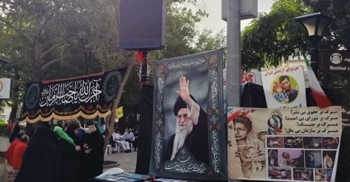 کانون شهید عرفایی سنگر تبیین عفاف و حجاب در پارک ملت مشهد