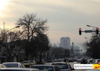 آسمان مشهد همچنان در محاصره آلاینده‌ها کیفیت هوا در وضعیت ناسالم